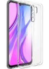 Newface Xiaomi Redmi 9 Kılıf Lüx Şeffaf Silikon - Şeffaf
