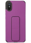 Newface Xiaomi Redmi 9A Kılıf Mega Standlı Silikon - Mor