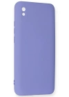 Newface Xiaomi Redmi 9A Kılıf Nano içi Kadife Silikon - Lila