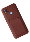 Newface Xiaomi Redmi 9C Kılıf Kelvin Kartvizitli Silikon - Bordo