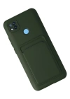Newface Xiaomi Redmi 9C Kılıf Kelvin Kartvizitli Silikon - Koyu Yeşil