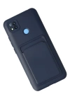 Newface Xiaomi Redmi 9C Kılıf Kelvin Kartvizitli Silikon - Lacivert