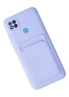 Newface Xiaomi Redmi 9C Kılıf Kelvin Kartvizitli Silikon - Lila