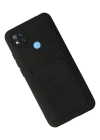 Newface Xiaomi Redmi 9C Kılıf Kelvin Kartvizitli Silikon - Siyah