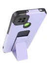 Newface Xiaomi Redmi 9C Kılıf Mega Standlı Silikon - Lila