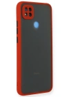 Newface Xiaomi Redmi 9C Kılıf Montreal Silikon Kapak - Kırmızı