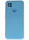 Newface Xiaomi Redmi 9C Kılıf Nano içi Kadife Silikon - Mavi