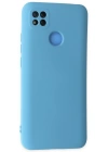 Newface Xiaomi Redmi 9C Kılıf Nano içi Kadife Silikon - Mavi