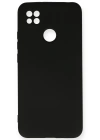Newface Xiaomi Redmi 9C Kılıf Nano içi Kadife Silikon - Siyah