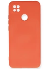 Newface Xiaomi Redmi 9C Kılıf Nano içi Kadife Silikon - Turuncu