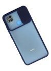 Newface Xiaomi Redmi 9C Kılıf Palm Buzlu Kamera Sürgülü Silikon - Lacivert