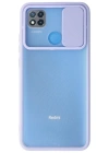 Newface Xiaomi Redmi 9C Kılıf Palm Buzlu Kamera Sürgülü Silikon - Lila