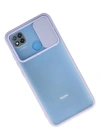 Newface Xiaomi Redmi 9C Kılıf Palm Buzlu Kamera Sürgülü Silikon - Lila