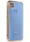 Newface Xiaomi Redmi 9C Kılıf Razer Lensli Silikon - Gold
