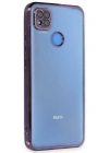 Newface Xiaomi Redmi 9C Kılıf Razer Lensli Silikon - Mor