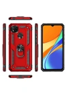 Newface Xiaomi Redmi 9C Kılıf Sofya Yüzüklü Silikon Kapak - Rose