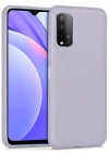 Newface Xiaomi Redmi 9T Kılıf Nano içi Kadife Silikon - Lila