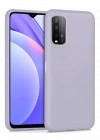 Newface Xiaomi Redmi 9T Kılıf Nano içi Kadife Silikon - Lila