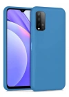 Newface Xiaomi Redmi 9T Kılıf Nano içi Kadife Silikon - Mavi