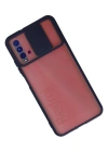 Newface Xiaomi Redmi 9T Kılıf Palm Buzlu Kamera Sürgülü Silikon - Lacivert