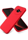 Newface Xiaomi Redmi A3 4G Kılıf First Silikon - Kırmızı