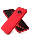 Newface Xiaomi Redmi A3 4G Kılıf First Silikon - Kırmızı