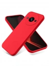 Newface Xiaomi Redmi A3 4G Kılıf First Silikon - Kırmızı