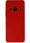 Newface Xiaomi Redmi A3 4G Kılıf Nano içi Kadife Silikon - Kırmızı