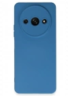 Newface Xiaomi Redmi A3 4G Kılıf Nano içi Kadife Silikon - Mavi