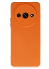 Newface Xiaomi Redmi A3 4G Kılıf Nano içi Kadife Silikon - Turuncu
