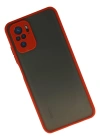 Newface Xiaomi Redmi Note 10 Kılıf Montreal Silikon Kapak - Kırmızı