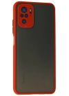 Newface Xiaomi Redmi Note 10 Kılıf Montreal Silikon Kapak - Kırmızı