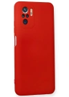 Newface Xiaomi Redmi Note 10 Kılıf Nano içi Kadife Silikon - Kırmızı