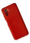 Newface Xiaomi Redmi Note 10 Kılıf Nano içi Kadife Silikon - Kırmızı