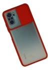 Newface Xiaomi Redmi Note 10 Kılıf Palm Buzlu Kamera Sürgülü Silikon - Kırmızı