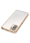 Newface Xiaomi Redmi Note 10 Kılıf Razer Lensli Silikon - Gold