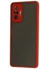 Newface Xiaomi Redmi Note 10 Pro Kılıf Montreal Silikon Kapak - Kırmızı