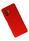 Newface Xiaomi Redmi Note 10 Pro Kılıf Nano içi Kadife Silikon - Kırmızı