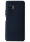 Newface Xiaomi Redmi Note 10 Pro Kılıf Nano içi Kadife Silikon - Lacivert