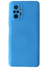 Newface Xiaomi Redmi Note 10 Pro Kılıf Nano içi Kadife Silikon - Mavi