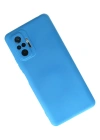 Newface Xiaomi Redmi Note 10 Pro Kılıf Nano içi Kadife Silikon - Mavi