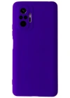 Newface Xiaomi Redmi Note 10 Pro Kılıf Nano içi Kadife Silikon - Mor