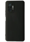 Newface Xiaomi Redmi Note 10 Pro Kılıf Nano içi Kadife Silikon - Siyah