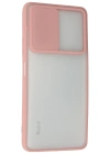 Newface Xiaomi Redmi Note 10 Pro Kılıf Palm Buzlu Kamera Sürgülü Silikon - Pembe