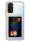 Newface Xiaomi Redmi Note 11 Kılıf Kart Şeffaf Silikon - Şeffaf