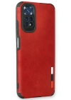 Newface Xiaomi Redmi Note 11 Kılıf Loop Deri Silikon - Kırmızı
