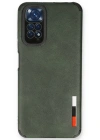 Newface Xiaomi Redmi Note 11 Kılıf Loop Deri Silikon - Yeşil