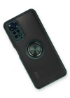 Newface Xiaomi Redmi Note 11 Kılıf Montreal Yüzüklü Silikon Kapak - Yeşil