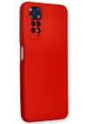 Newface Xiaomi Redmi Note 11 Kılıf Nano içi Kadife Silikon - Kırmızı