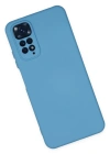 Newface Xiaomi Redmi Note 11 Kılıf Nano içi Kadife Silikon - Mavi